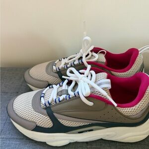 Dior Women's Sneakers - White, Gray, Pink, Blue